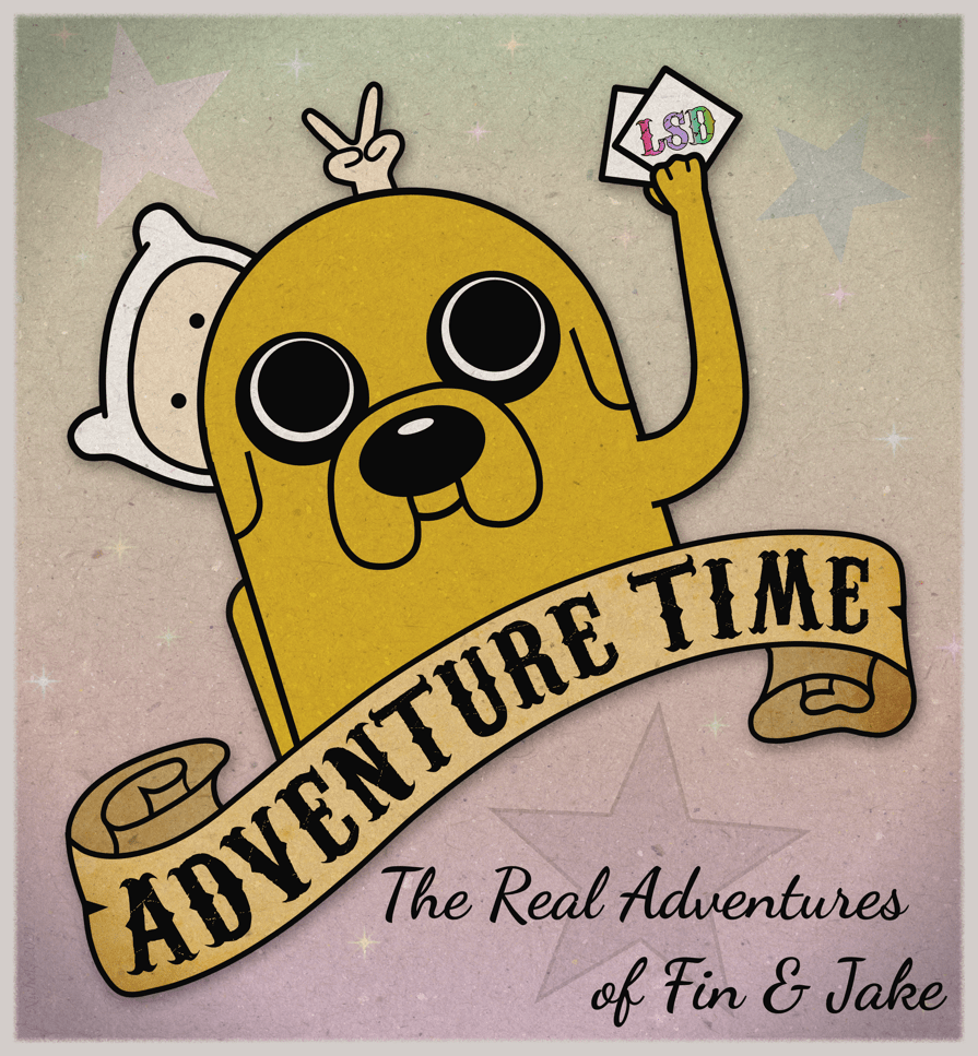 Free silly vector image of Fin and Jake from Adventure Time. Can be use for wallpaper or whatever. No license, do what thou wilt shall be the whole of the law.