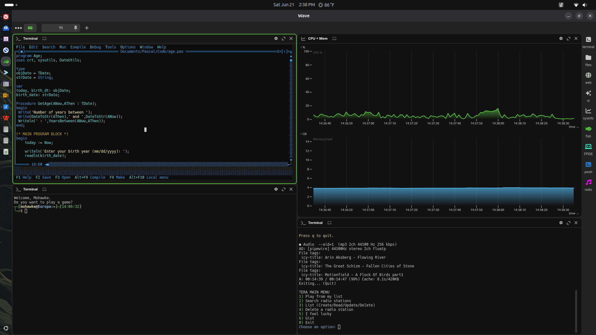 Wave terminal screenshot
