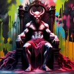 AI generated Neon Demon wallpaper